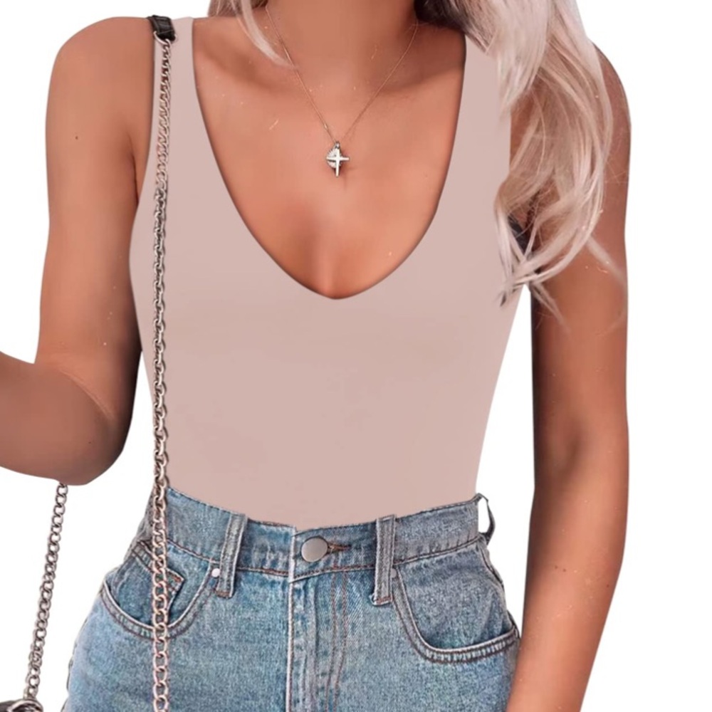 Women's Taupe Sleeveless Top